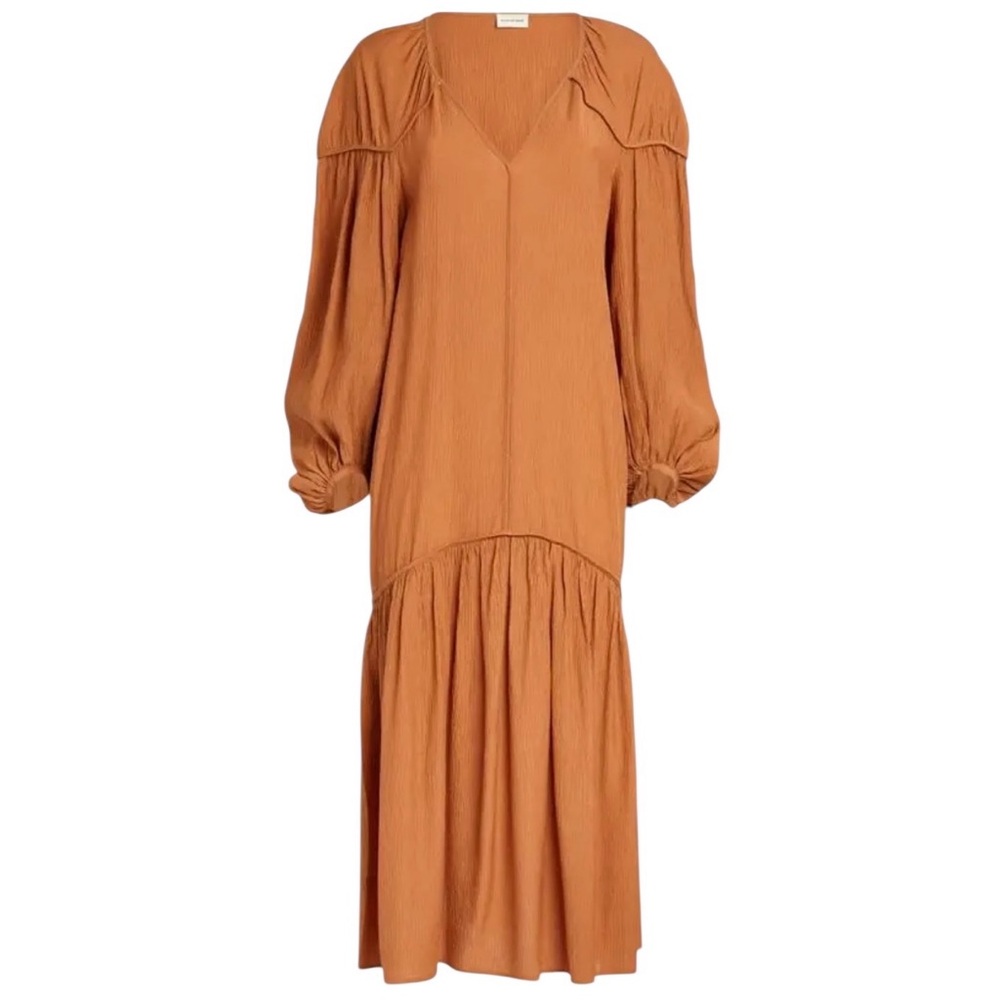 By Malene Birger Rafaela Midi Dress Orange Size‎ 42 L/XL NWT